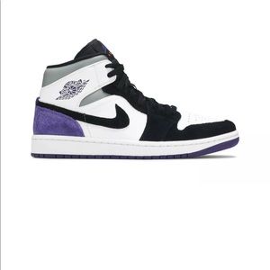 Air Jordan 1 Mid SE Varsity Court Purple Size 12 Brand New With Box
